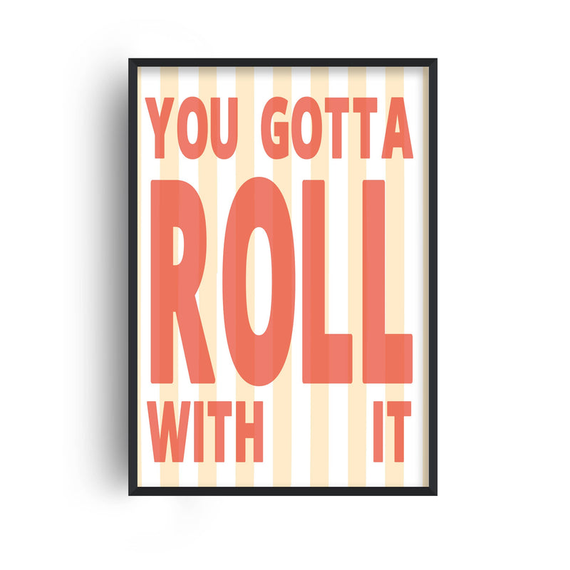 Roll With It Oasis Retro Music Giclée Art Print: A3