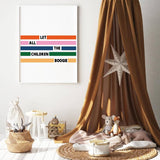 Let All the Children Boogie Retro Bowie Art Print: A3