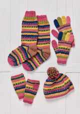 Pokhara Handwarmers, handknit