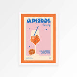Aperol Spritz Print: Orange / Unframed / A3