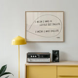 I Wish Retro Retro Music Home Decor Wall Art Print : A4