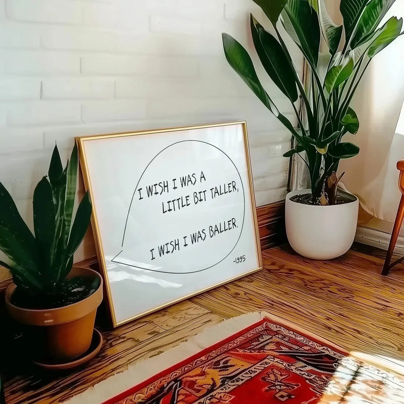 I Wish Retro Retro Music Home Decor Wall Art Print : A4
