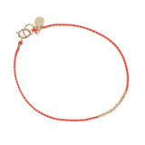 Delicate Silk and Gold Friendship Bracelet