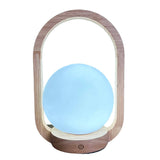 Lantern Beech style rechargeable touch lamp