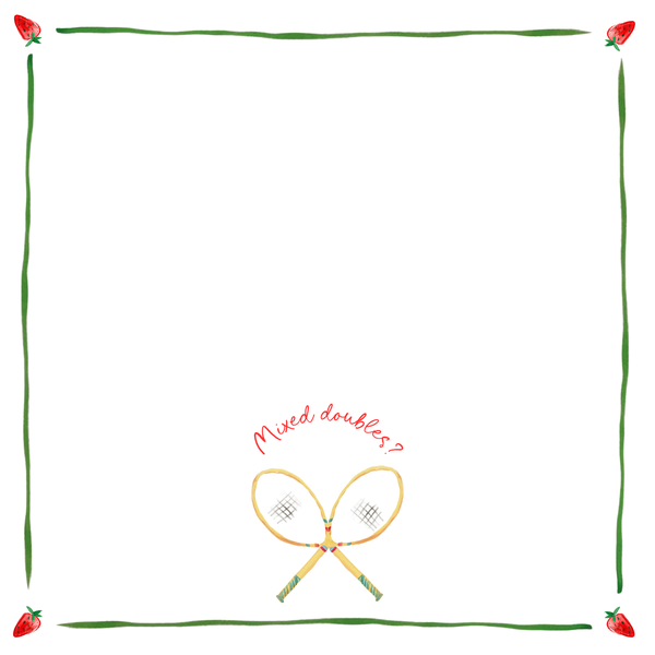 Mixed Doubles / Second Serve - Linen Napkin Set