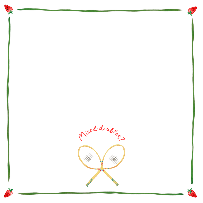 Mixed Doubles / Second Serve - Linen Napkin Set