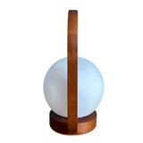 Lantern Teak Style rechargeable touch lamp