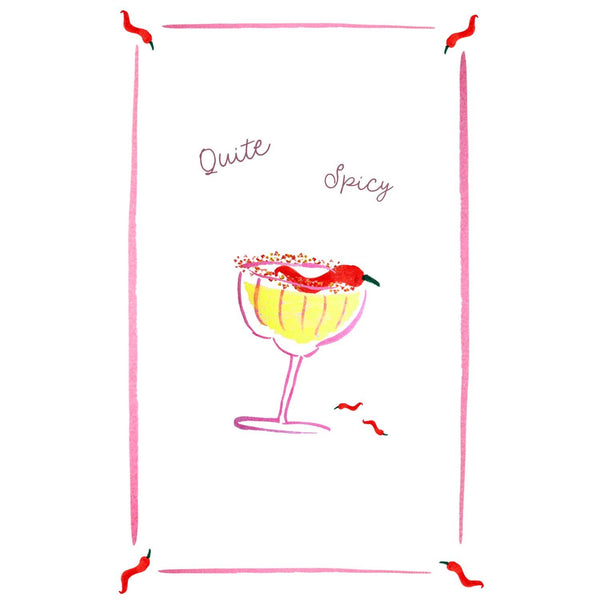 Quite Spicy - Picante Spicy Margs Linen Teatowel
