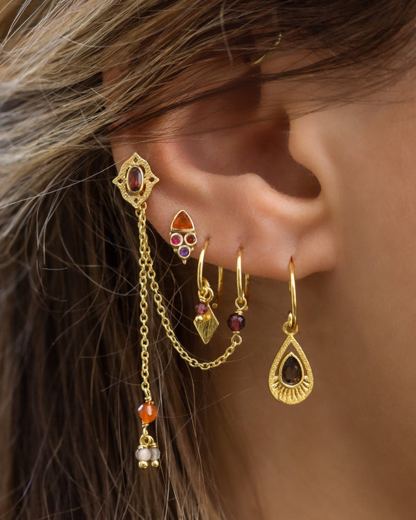 Double Piercing Loop Chain Earring