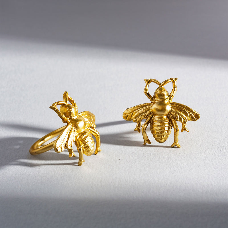 Gold Bee Napkin Ring (set of 2)