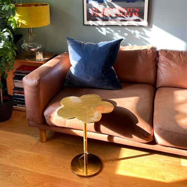 Daisy Brass Side Table