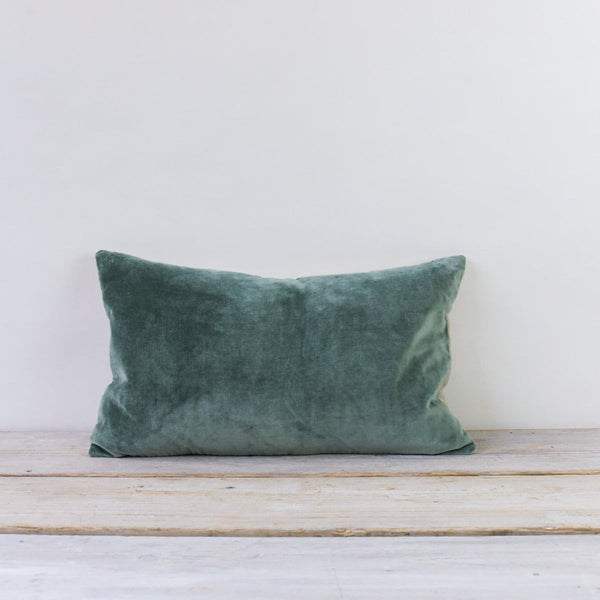 Misi Sea Green Velvet Cushion