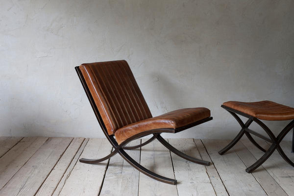 ONLINE EXCLUSIVE - Narwana Ribbed Leather Lounger