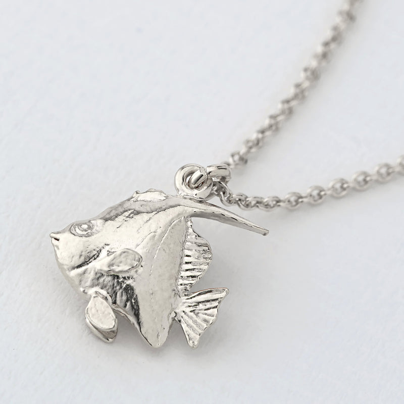 Silver Angelfish Necklace