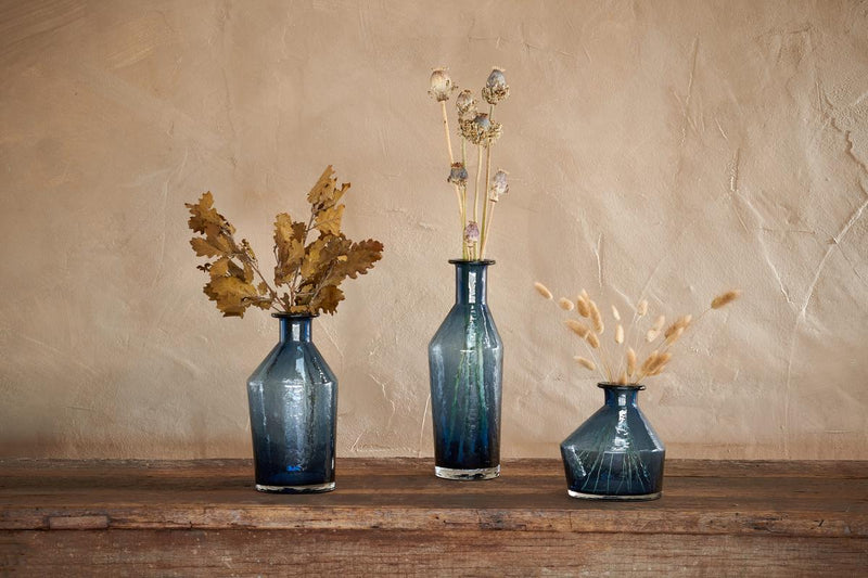 Zaani Indigo Glass Vase