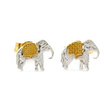 Marching Elephant Stud Earrings