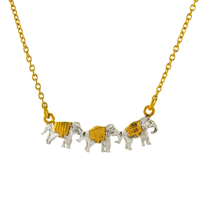 Marching Elephants Necklace