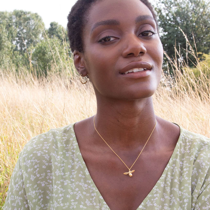 Golden Baby Bee Necklace