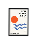 Here comes the sun Beatles inspired retro Giclée art Print
