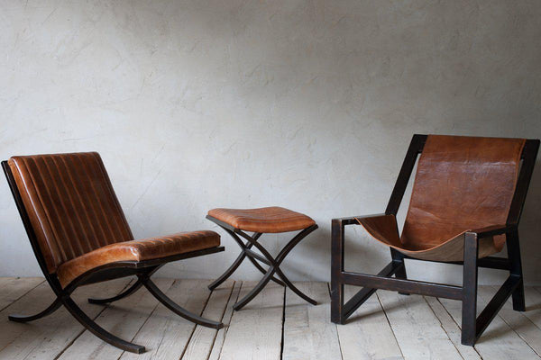 ONLINE EXCLUSIVE - Narwana Ribbed Leather Lounger