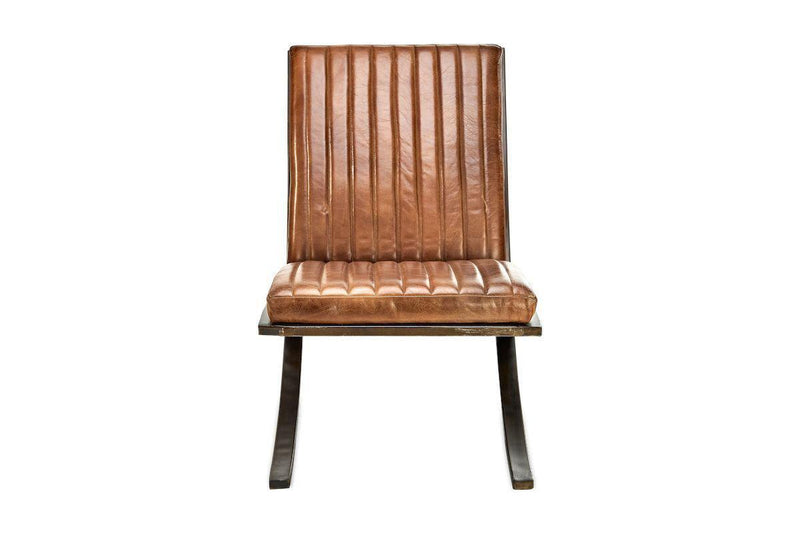 ONLINE EXCLUSIVE - Narwana Ribbed Leather Lounger