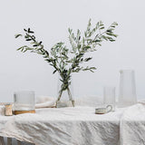 Large Reeded Glass Candle Holder